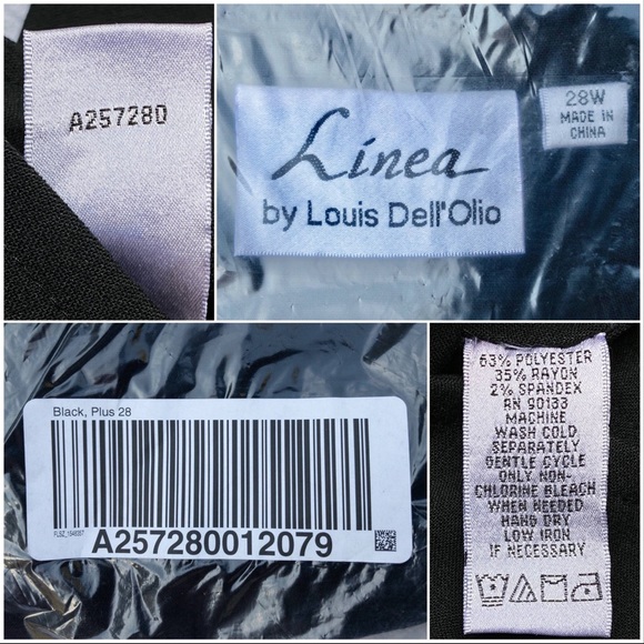 Linea By Louis Dell'Olio Button Up Long Sleeve Jacket, NWT 28W Black A257280 - Picture 7 of 11